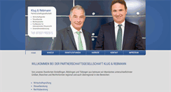 Desktop Screenshot of klug-rebmann.de