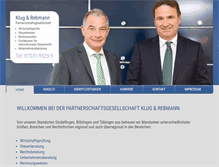 Tablet Screenshot of klug-rebmann.de